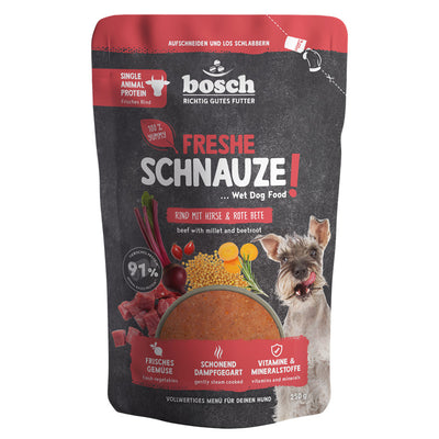 bosch Freshe Schnauze Nassfutter - Rind mit Hirse & Rote Bete 250 g
