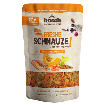 bosch Freshe Schnauze Topping - sonnig gelbes Ackergemüsechtiger Obstgarten 200 g