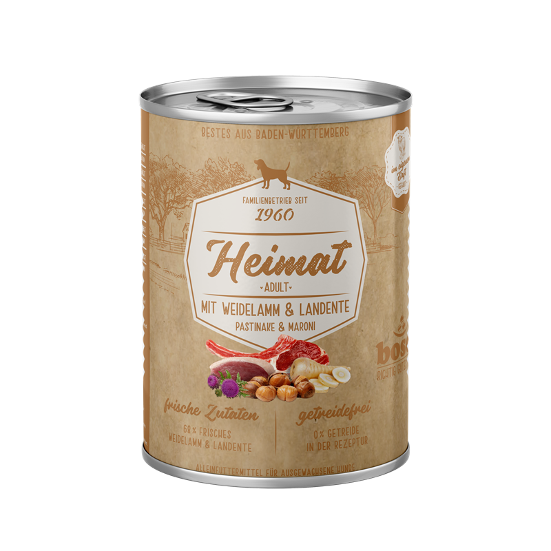 Bosch Heimat Dose Adult Weidelamm + Landente 400 g