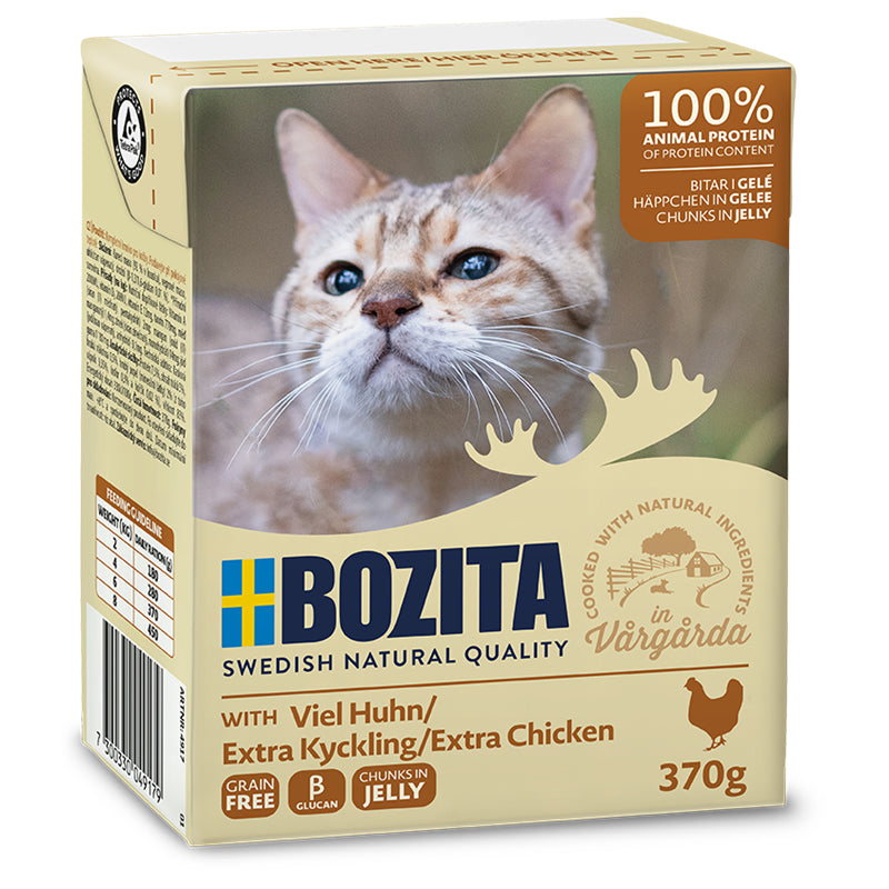 Bozita Feline Tetra Recart Häppchen in Gelee mit viel Huhn 370 g