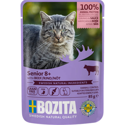 Bozita Senior 8+ Häppchen in Sauce mit Rind 85 g