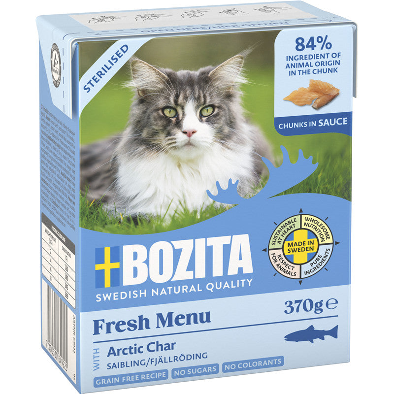 Bozita Sterilised Häppchen in Sauce mit Saibling 370 g