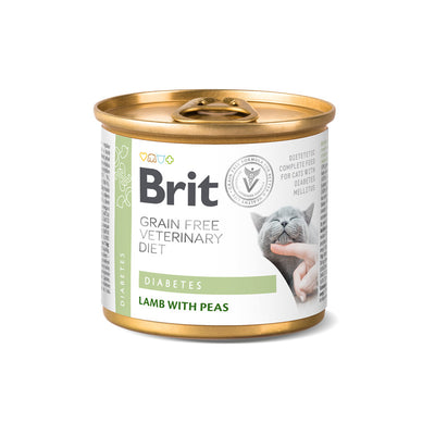 Brit Grain-Free Veterinary Diet - Cat - Cans - Diabetes 200 g