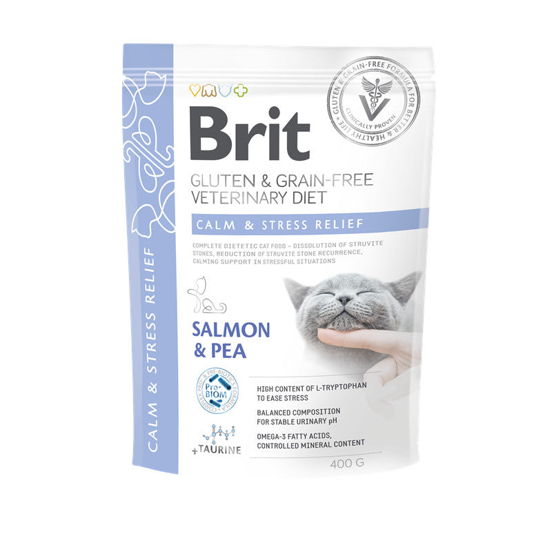 Brit Grain-Free Veterinary Diets - Cat - Calm & Stress Relief 400 g
