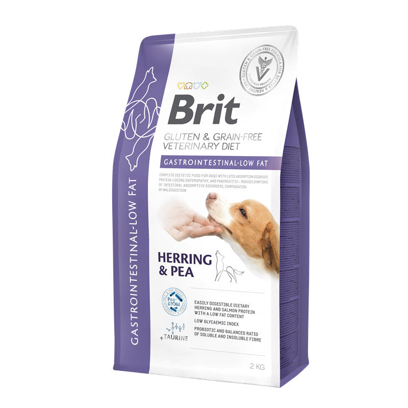 Brit Gastrointestinal Low Fat Getreidefrei - Diät-Trockenfutter für Hunde mit Verdauungsproblemen 2 kg
