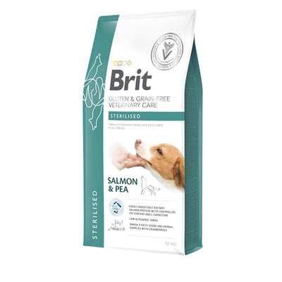 Brit Veterinary Diets Sterilised Getreidefrei - Trockenfutter für kastrierte Hunde 12 kg