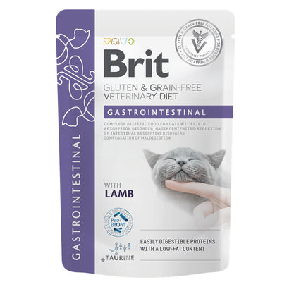 Brit Grain & Gluten-Free Veterinary Diet - Cat Pouch - Fillets in Gravy - Gastrointestinal 85 g