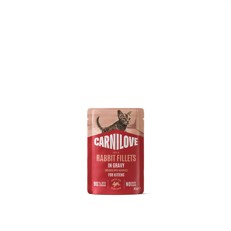 Carnilove Cat Pouch Gravy Kitten - Rabbit 85 g