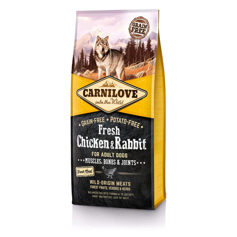Carnilove Dog Adult Fresh - Chicken & Rabbit 12 kg
