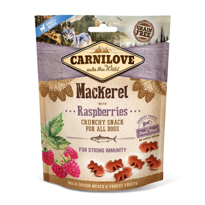 Carnilove Dog Crunchy Snack - Mackerel with Raspberries 200g