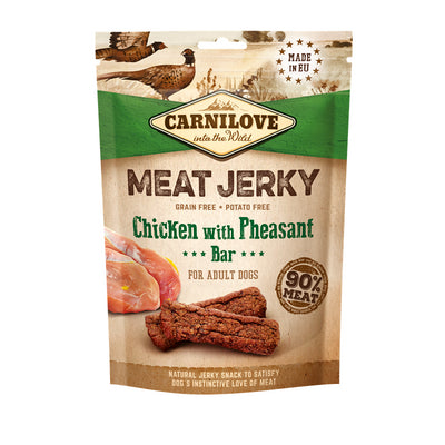 Carnilove Dog Snack - Meat Jerky - Chicken with Pheasant Bar 100 g