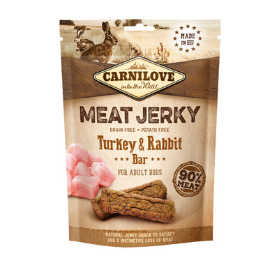 Carnilove Dog Snack - Meat Jerky - Turkey & Rabbit Bar 100 g