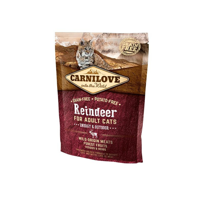Carnilove for Adult Cats Energy & Outdoor Reindeer 400 g