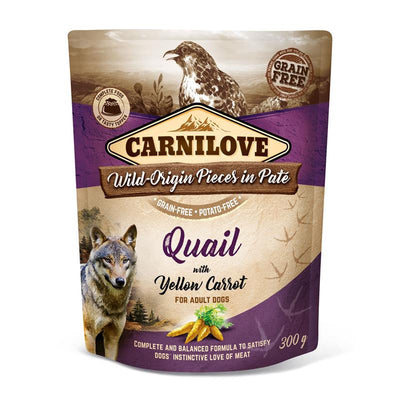 Carnilove Hund Pouch Paté Wachtel & gelbe Karotte 300 g