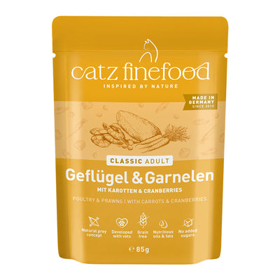 catz finefood Classic Geflügel & Garnelen 85 g