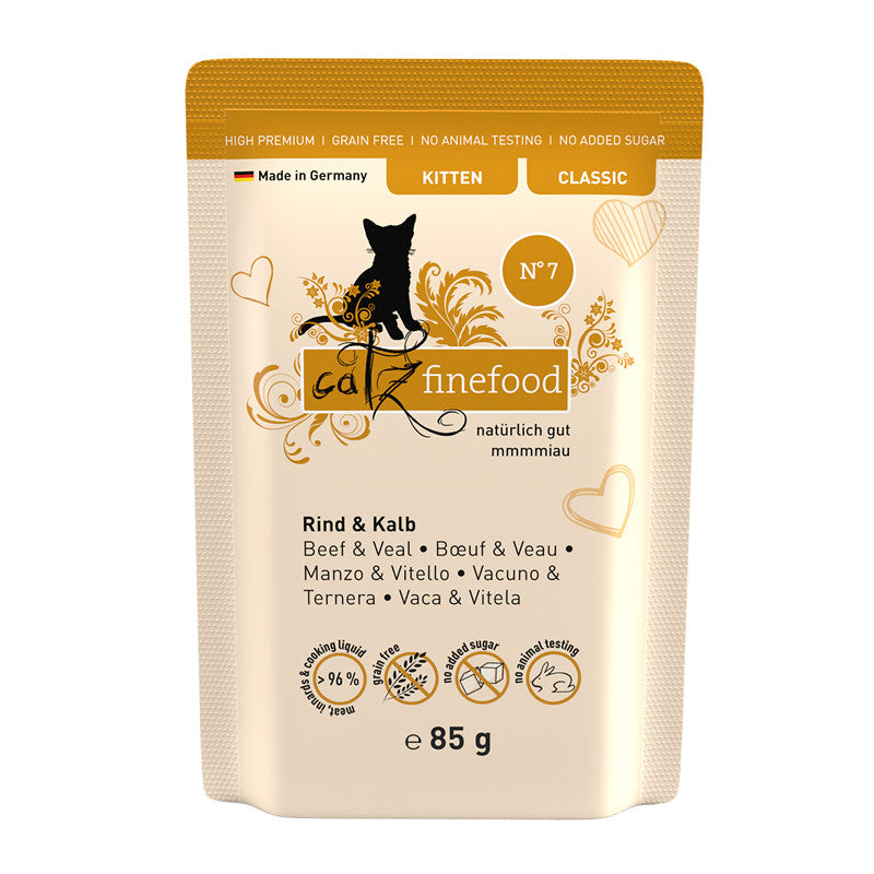 catz finefood Classic Kitten No.07 Rind&Kalb 85 g