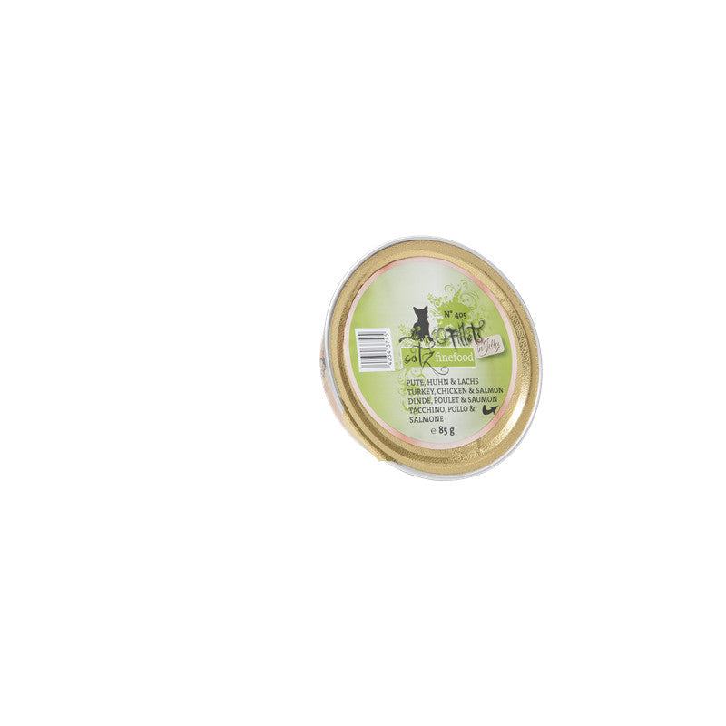catz finefood® Fillets N°405 - Pute, Huhn & Lachs in Jelly 85 g