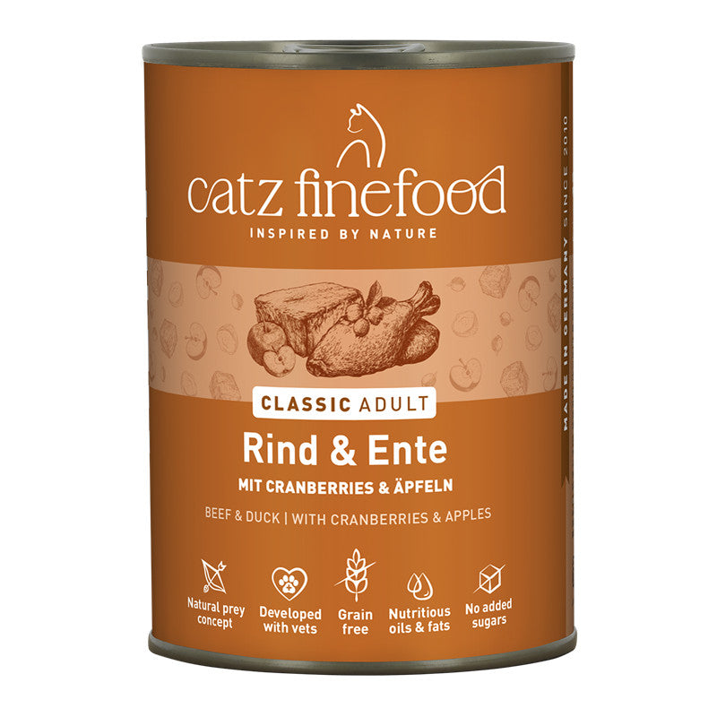 catz finefood CLASSIC Rind & Ente 400 g