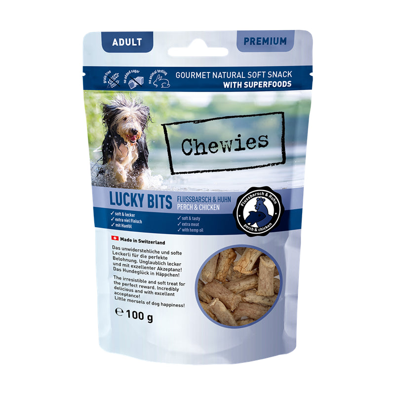 Chewies Lucky Bits Flussbarsch & Huhn Adult 100g