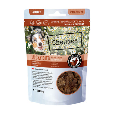 Chewies® LUCKY BITS Hirsch & Huhn Adult 100 g
