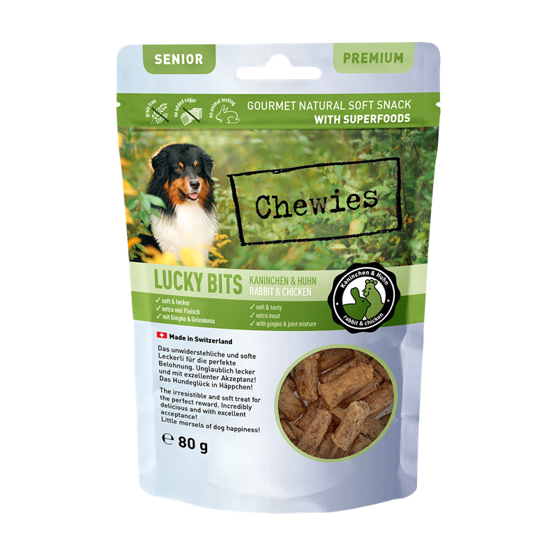 Chewies Lucky Bits Kaninchen&Huhn Senior 80g