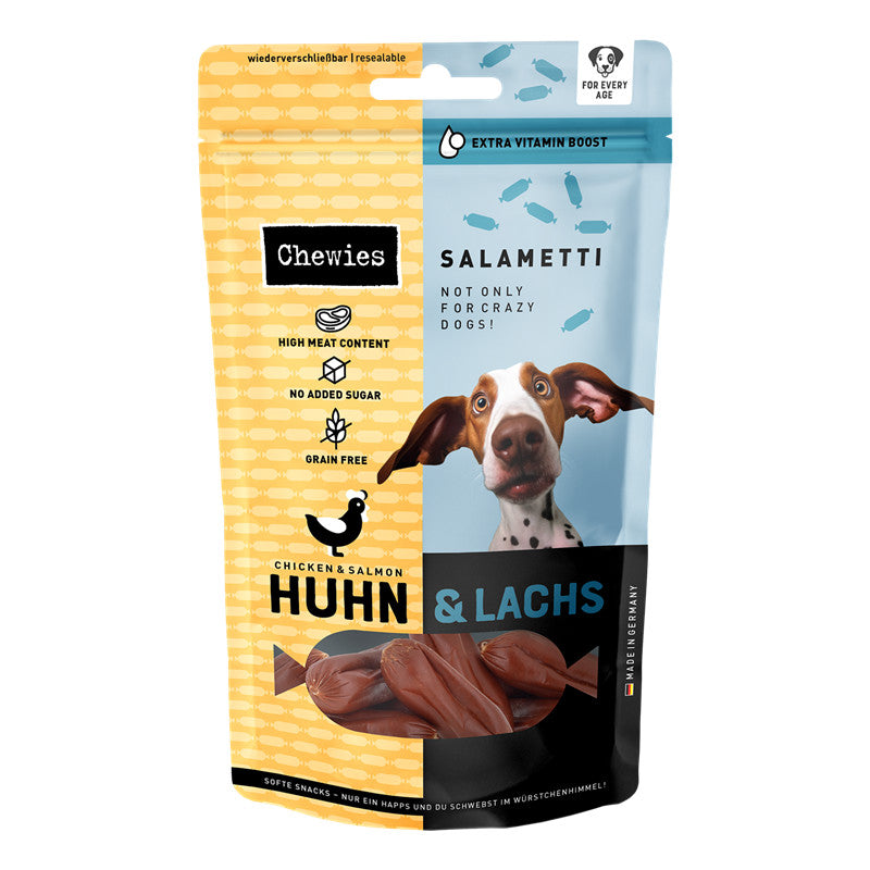 Chewies® SALAMETTI Huhn mit Lachs 60 g