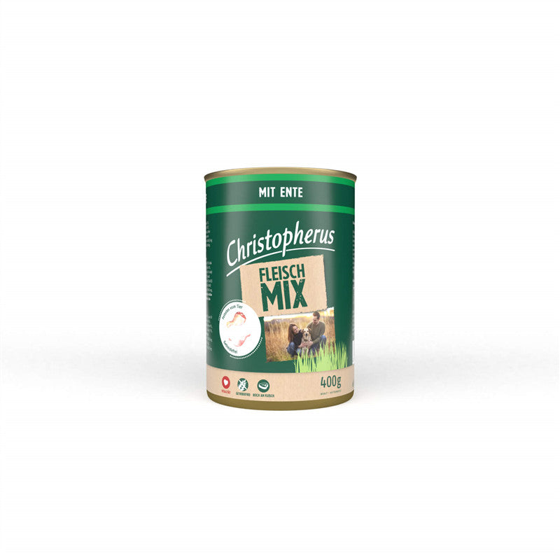 Christopherus Fleischmix - mit Ente & ohne Getreide, Soja und Zucker 400 g