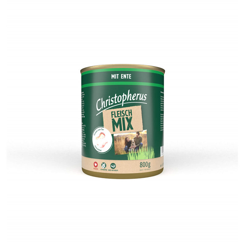 Christopherus Fleischmix - mit Ente & ohne Getreide, Soja und Zucker 800 g