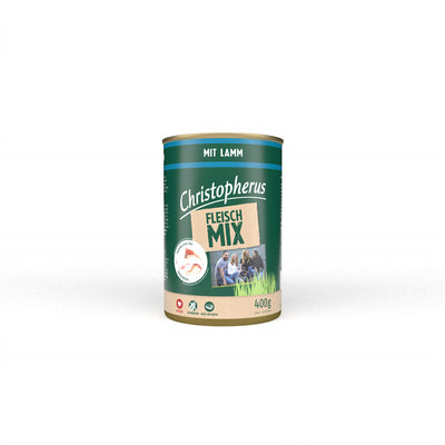 Christopherus Fleischmix mit Lamm - 70% Fleischanteil - ohne Getreide und Soja 400 g