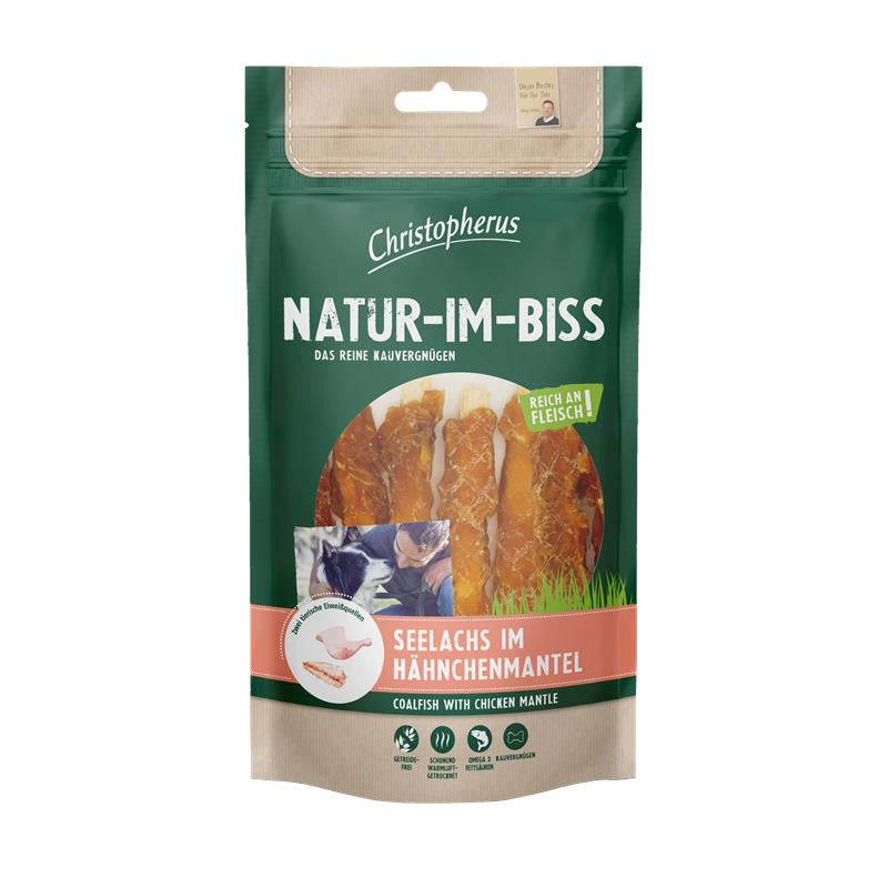 Christopherus NATUR-IM-BISS Snack Seelachs im Hähnchenmantel 70 g