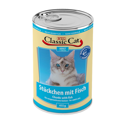 Classic Cat Dose Stückchen mit Fisch 415 g