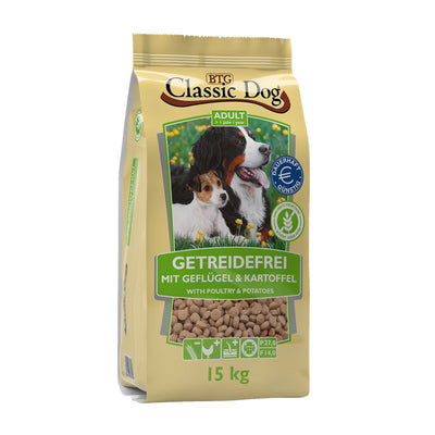 Classic Dog Hundefutter getreidefrei Geflügel & Kartoffel 15 kg
