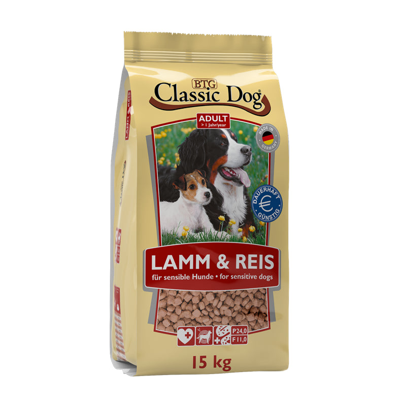 Classic Dog Lamm & Reis 15 kg