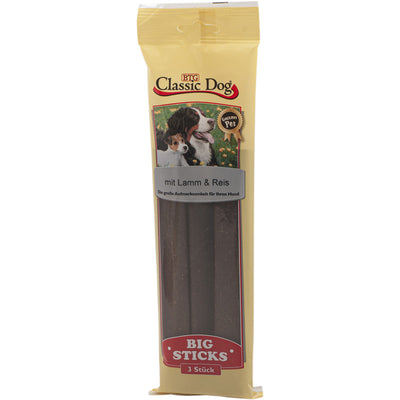 Classic Dog Snack Big Sticks Lamm & Reis 3er Pack