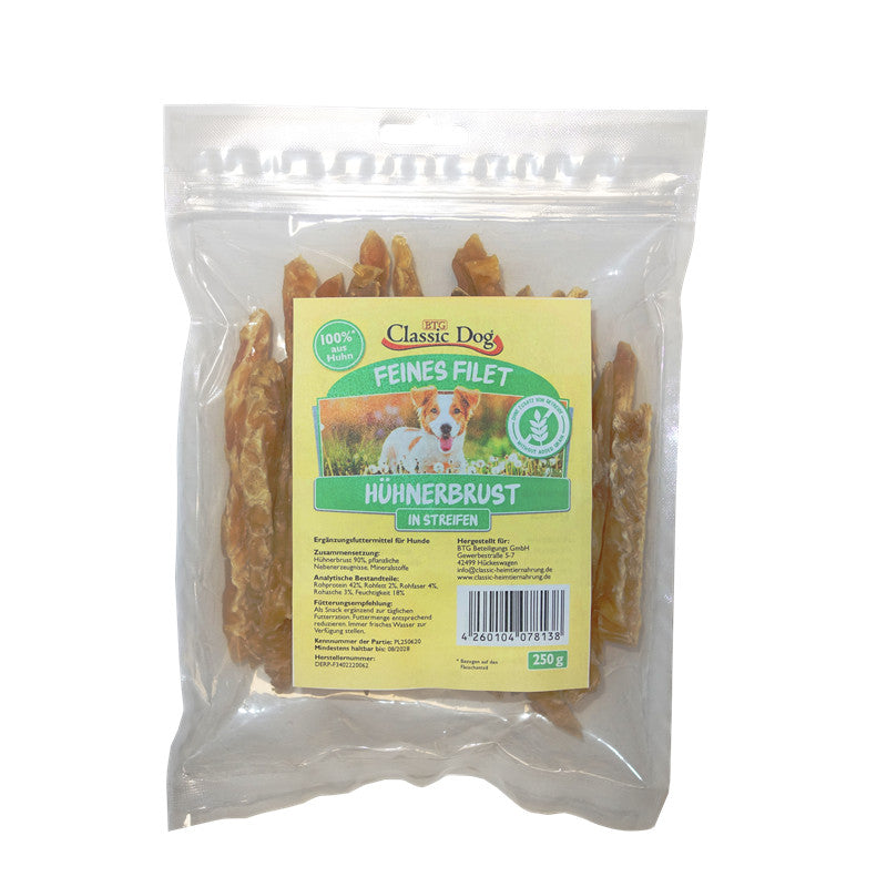 Classic Dog Snack Hühnerbruststreifen 250 g
