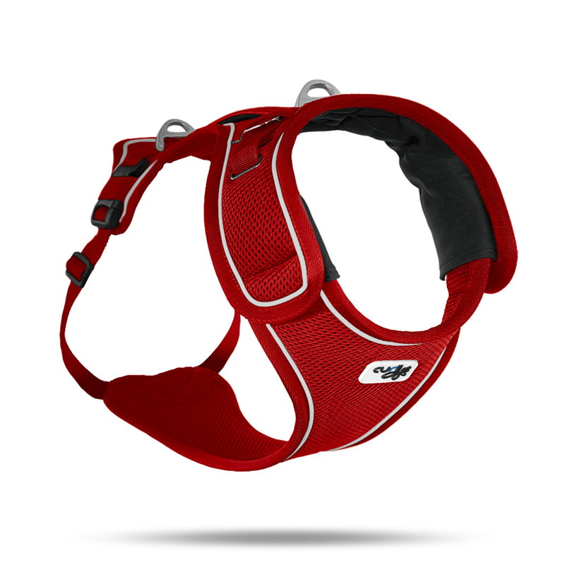 Curli Belka Hunde Brustgeschirr Rot XL