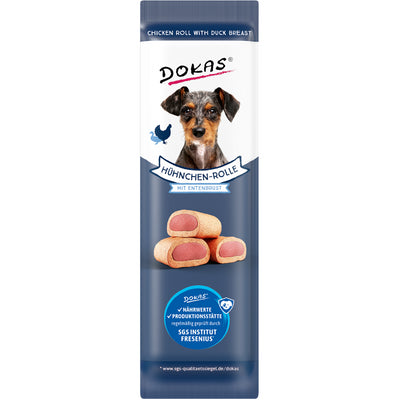 Dokas Dog Snack Hühnchen-Rolle mit Ente 10 g