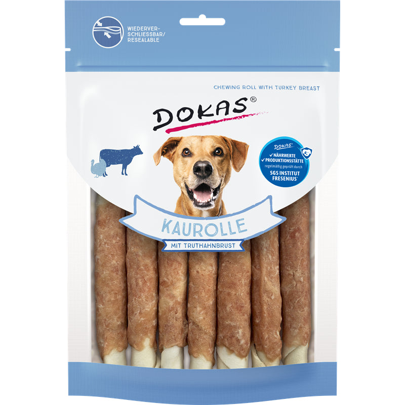 Dokas Dog Snack Kaurolle mit Truthahnbrust 190 g