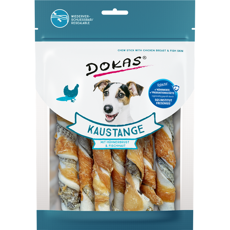 Dokas Kaustange mit Hühnerbrust & Fischhaut 170g