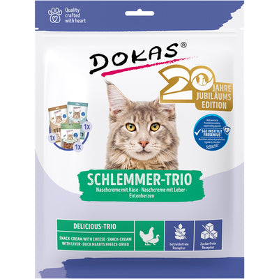 Dokas Schlemmer-Trio, Nasch-Cremes und Entenherzen 195 g