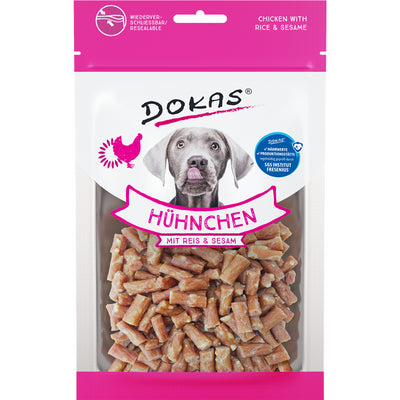 Dokas Snack Hühnchen mit Reis und Sesam 70 g