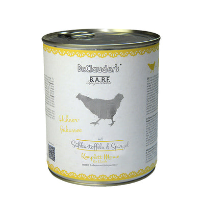 Dr.Clauder's BARF Hunde Komplettmenue Hühnerfrikassee 800 g