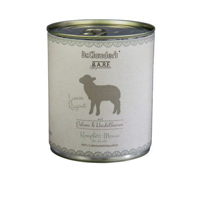 Dr.Clauder's BARF Hunde Komplettmenue Lammragout 800 g