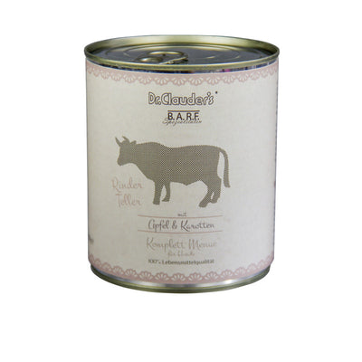 Dr.Clauder's BARF Hunde Komplettmenue Rinderteller 800 g