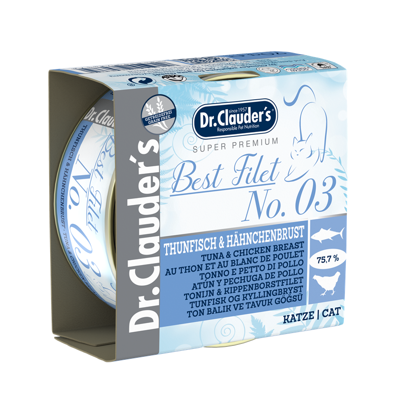 Dr.Clauder's Best Filet No3 Thunfisch & Hähnchenbrust 70 g