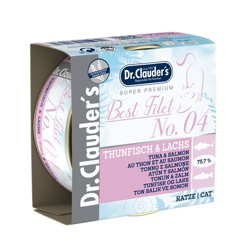 Dr.Clauder's Best Filet No4 Thunfisch & Lachs 70 g