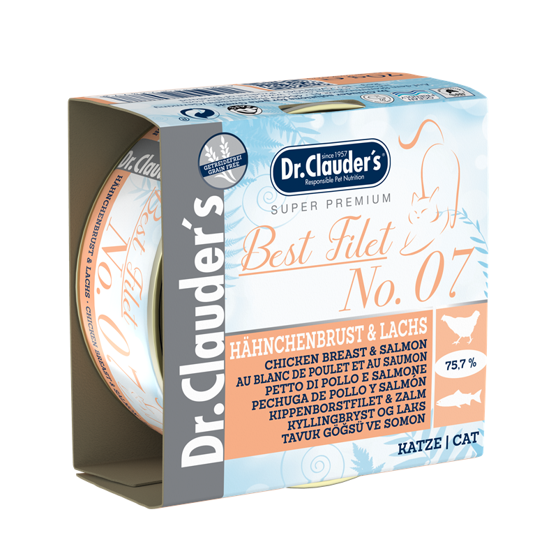 Dr.Clauder's Best Filet No7 Hähnchenbrust & Lachs 70 g