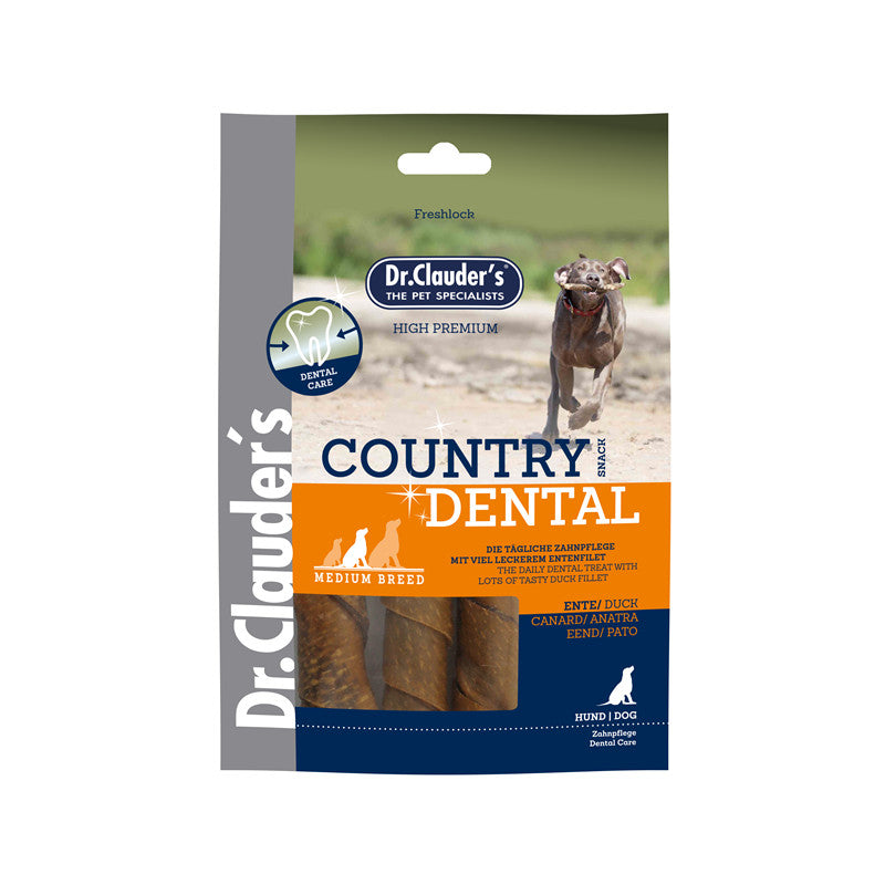 Dr.Clauder's Dog Snack Country Dental Snack Ente Medium Breed 120 g