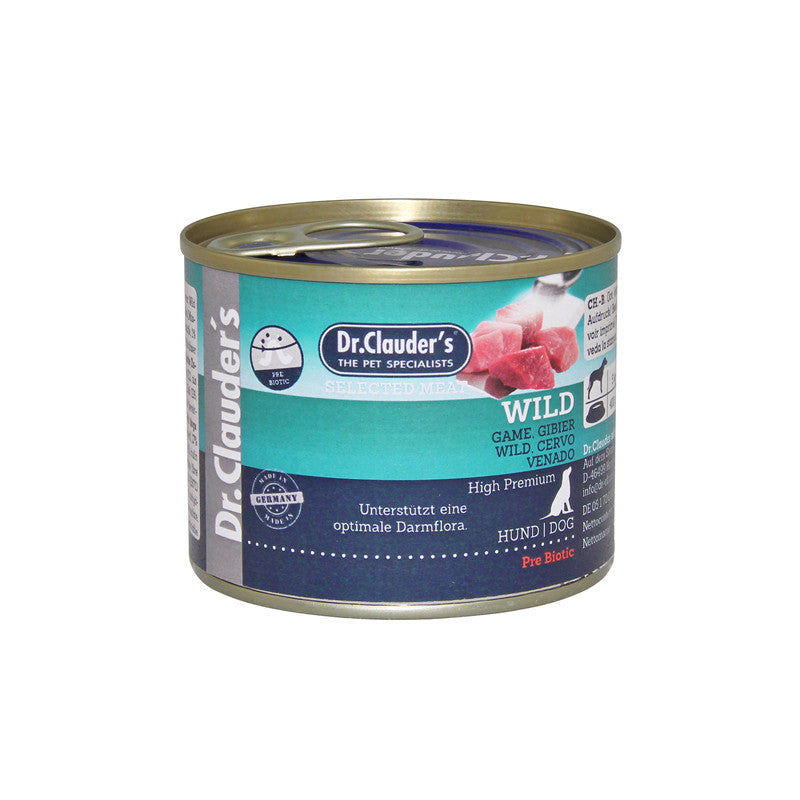 Dr.Clauder's Hunde Nassfutter Dose Selected Meat Wild 200 g