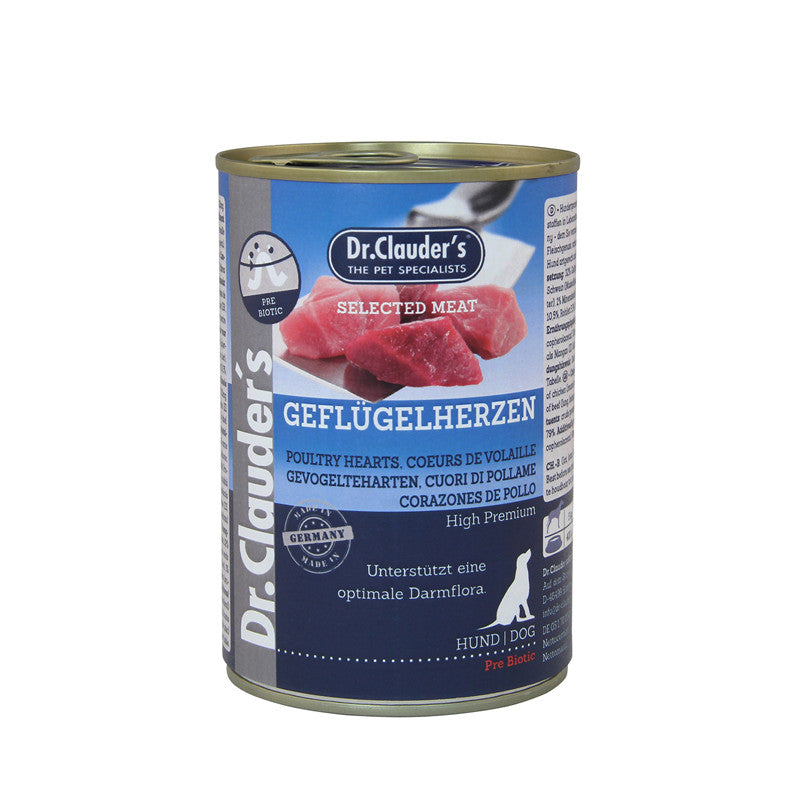 Dr.Clauder's Selected Meat Prebiotics mit Geflügelherzen 400 g